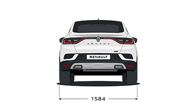 Renault Arkana rear dimensions