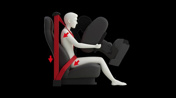 Renault Kiger - seat belt with pretensioner