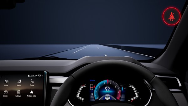 rear seatbelt reminder - Renault Kiger