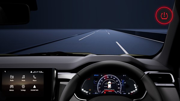 tyre pressure monitoring system - Renault Kiger