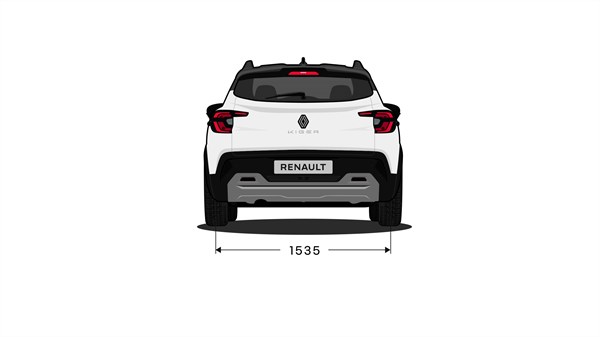 Renault Kiger - rear dimensions