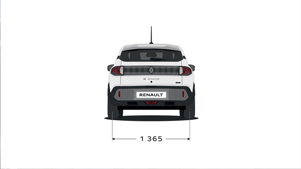 dimensions - Renault Kwid E-Tech 100% electric