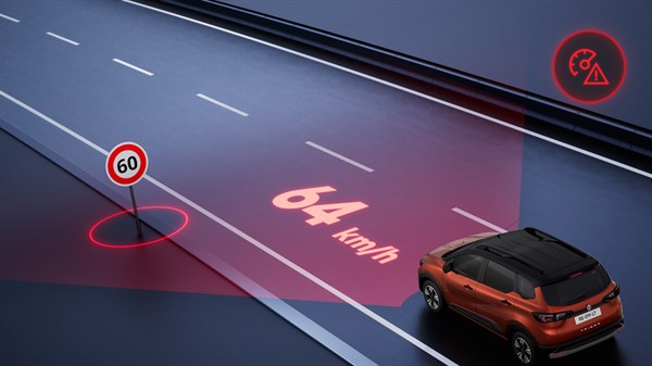 Renault Triber -  speed alert warning