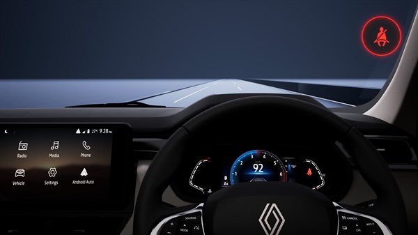 Renault Triber - rear seatbelt reminder 