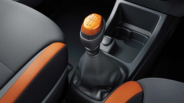 new two-tone orange gear knob